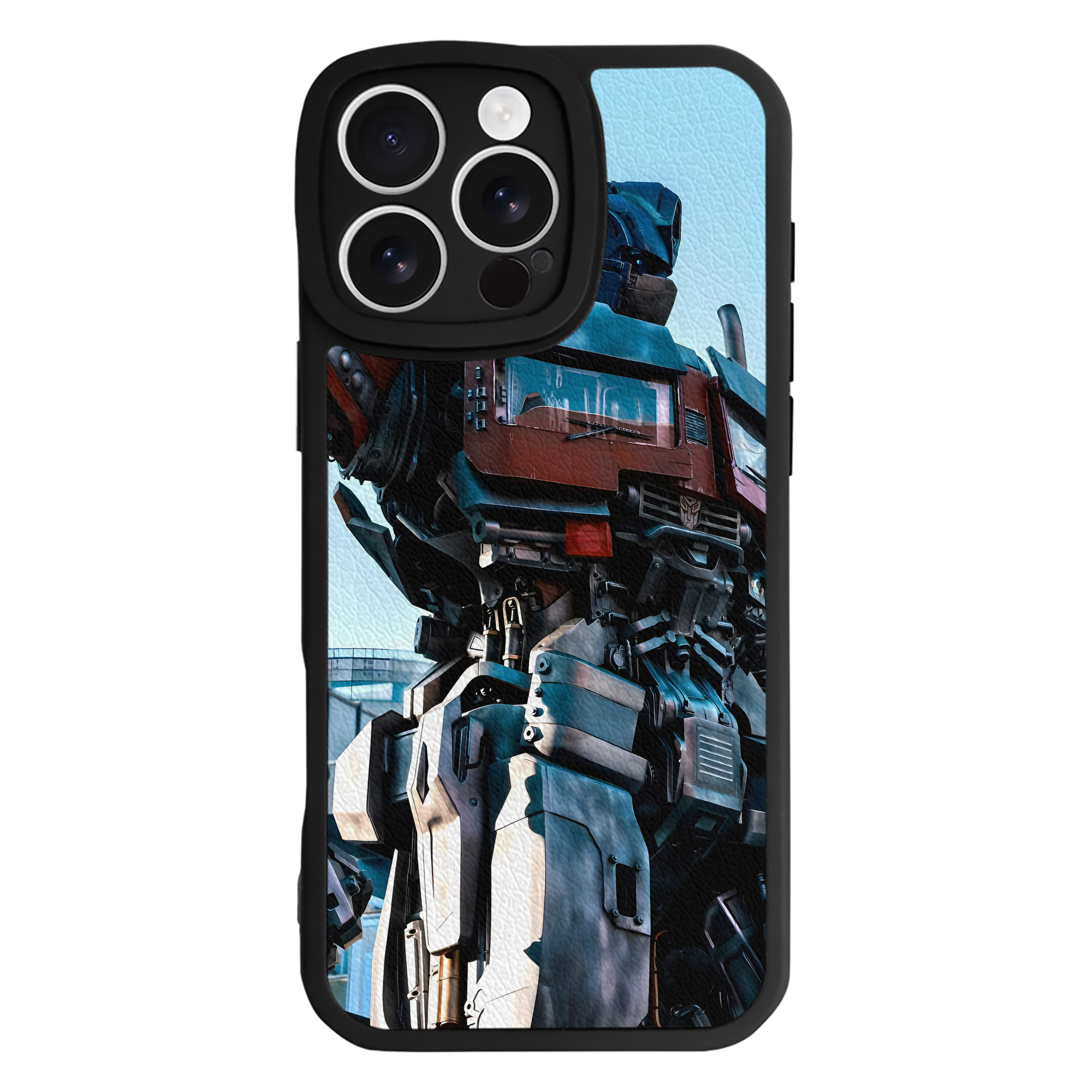 （画像用） Transformers トランスフォーマー 【iPhone 16シリーズ対応】シリコンスマホケース（レザー調） 材質：シリコン